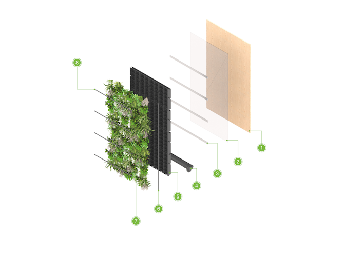 ANS Living Wall System - Backing Board Build-Up