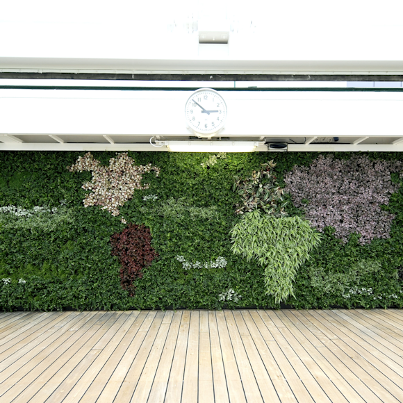 World map living wall for Crystal Cruises
