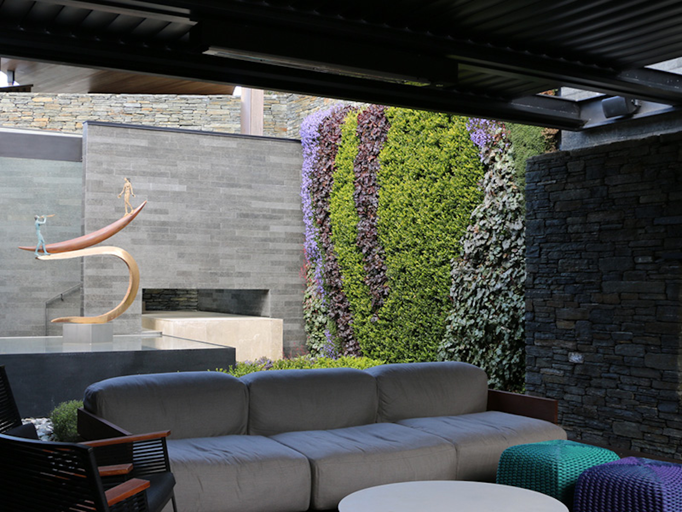Living Wall In Outdoor Living Area