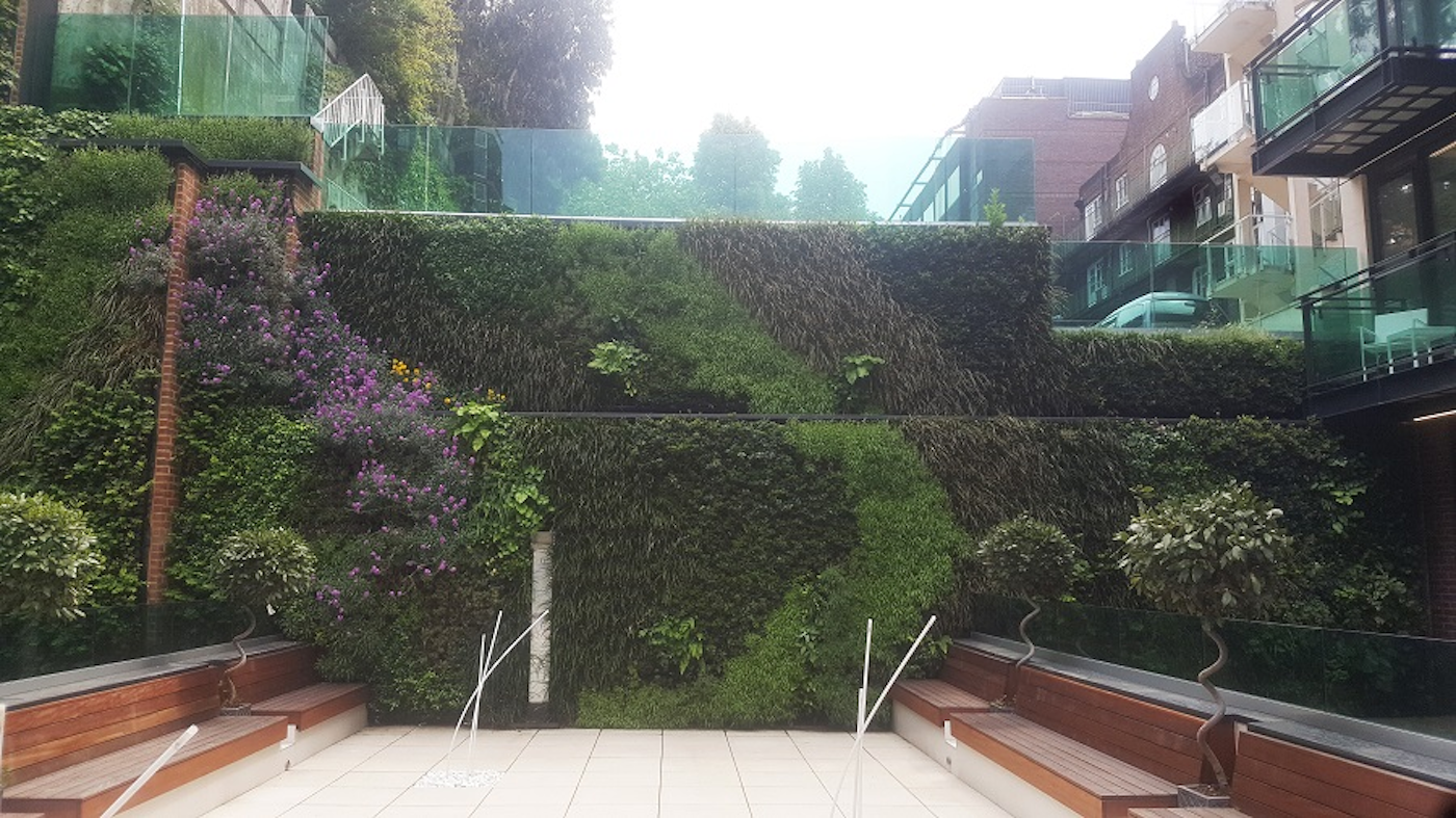 Flowering Living Walls at Bravo Hostel London