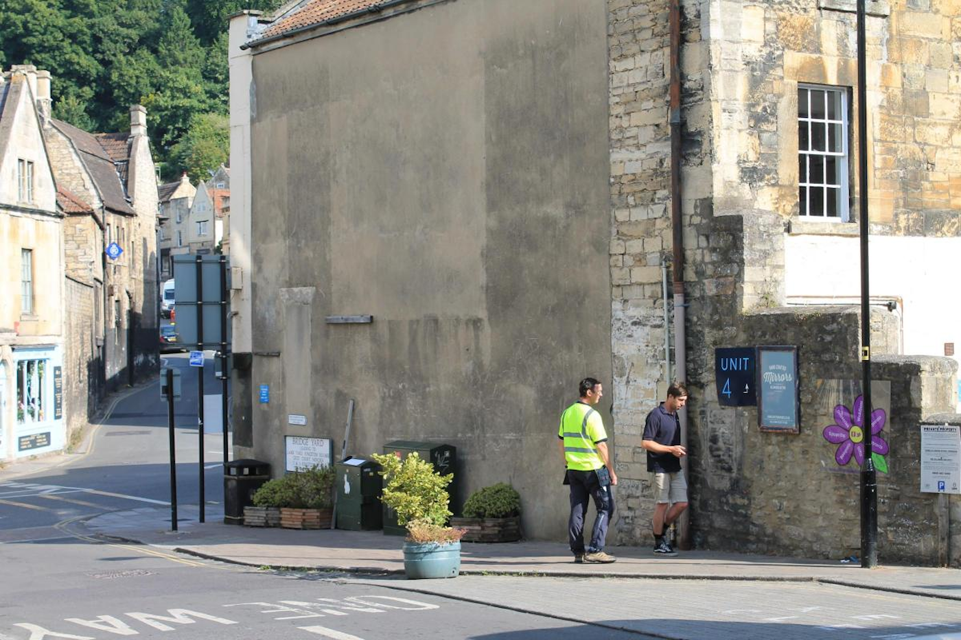 What used to be 'the ugliest wall' in Brad-on-Avon
